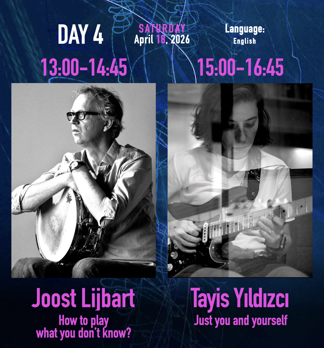 SoHFest 2026 Workshops Joost Lijbart Tayis Yıldızcı