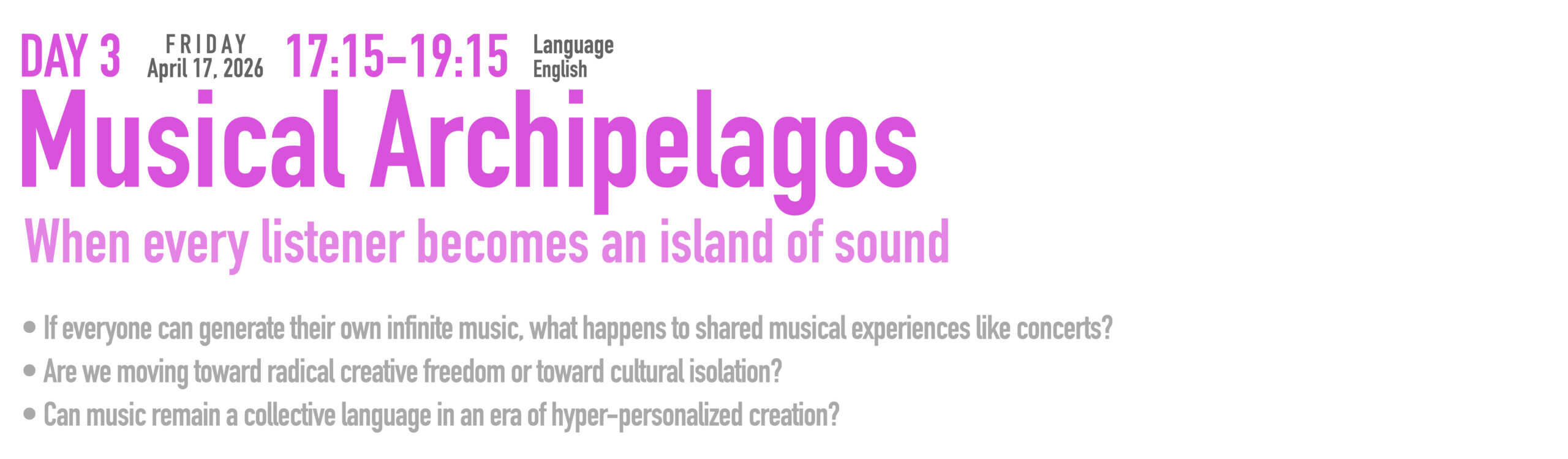 Panel Discussion at SOHFest 2026 | Show of Hands Festival in Istanbul