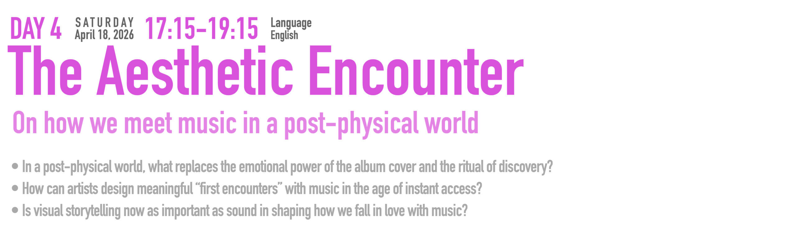 Panel Discussion at SOHFest 2026 | Show of Hands Festival in Istanbul