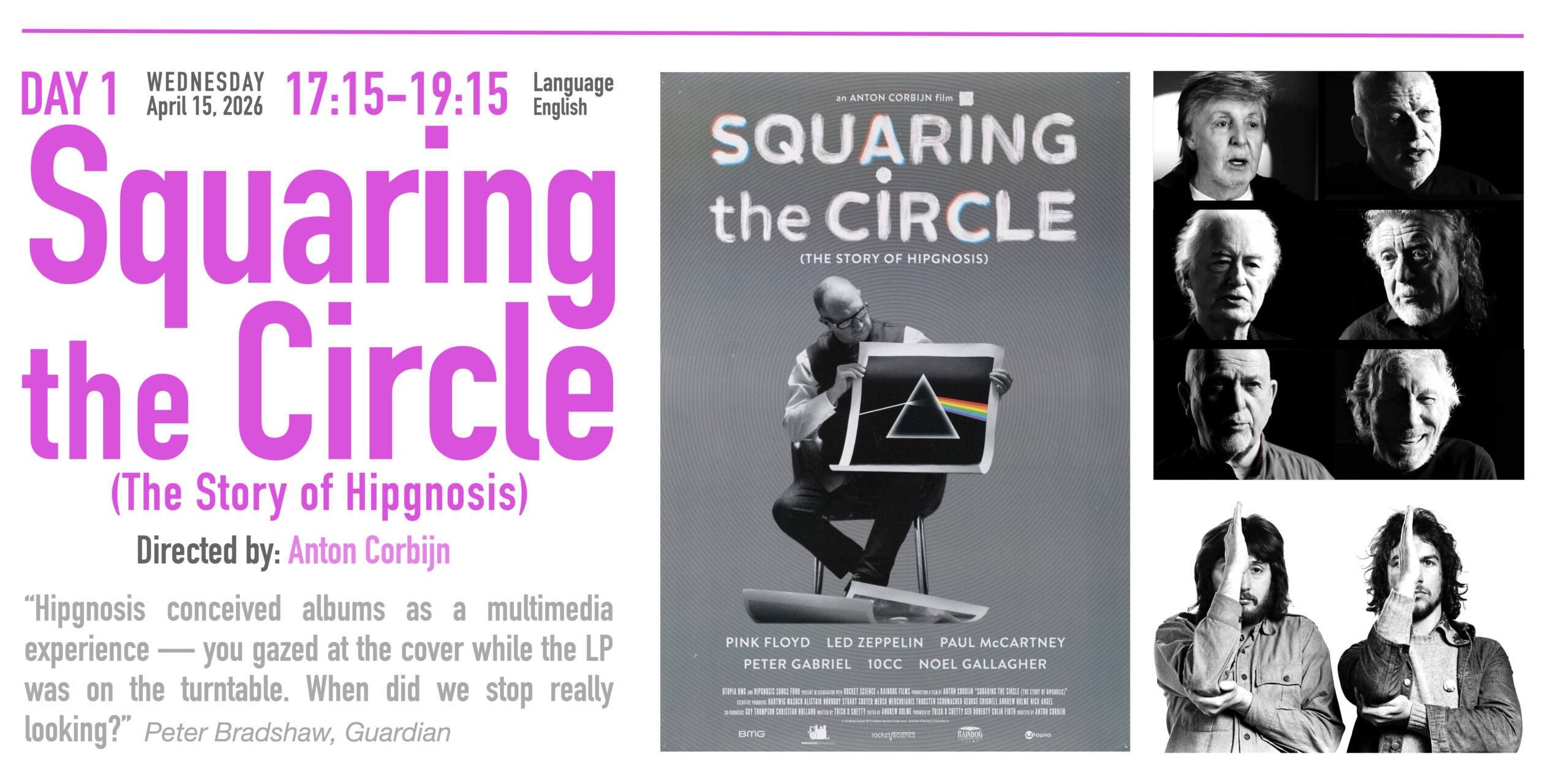 Squaring the Circle (the story of Hipgnosis) – Film Screening at SOHFest 2026 | Show of Hands Festival in Istanbul